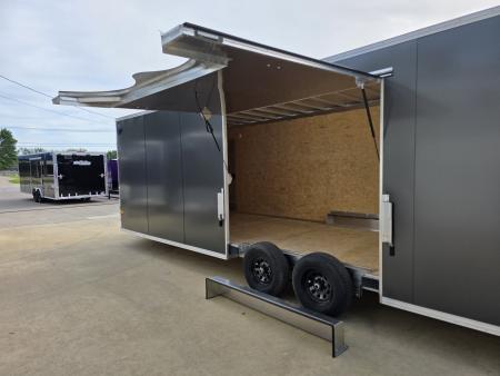 New 2026 Alcom Xpress 8.5x28 TA3 Aluminum Screwless Enclosed Car Hauler | 10K | 7' Interior | 4 Year Nationwide Warranty | Dexter Axles | 1093