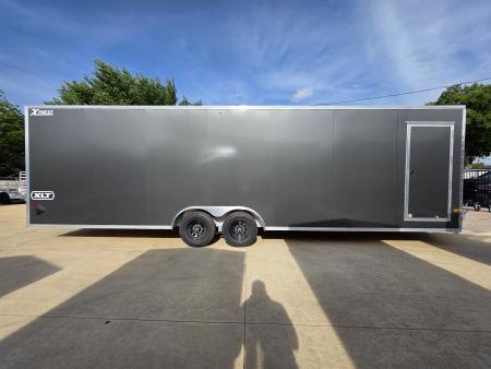 New 2026 Alcom Xpress 8.5x28 TA3 Aluminum Screwless Enclosed Car Hauler | 10K | 7' Interior | 4 Year Nationwide Warranty | Dexter Axles | 1093