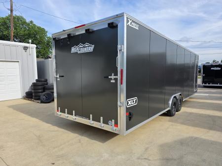 New 2026 Alcom Xpress 8.5x28 TA3 Aluminum Screwless Enclosed Car Hauler | 10K | 7' Interior | 4 Year Nationwide Warranty | Dexter Axles | 1093