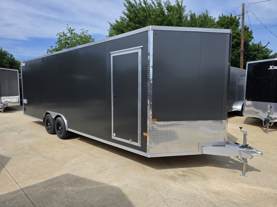 New 2026 Alcom Xpress 8.5x24 TA3 Aluminum Screwless Enclosed Car Hauler | 10K | 7' Interior | 4 Year Nationwide Warranty | Dexter Axles | 1094