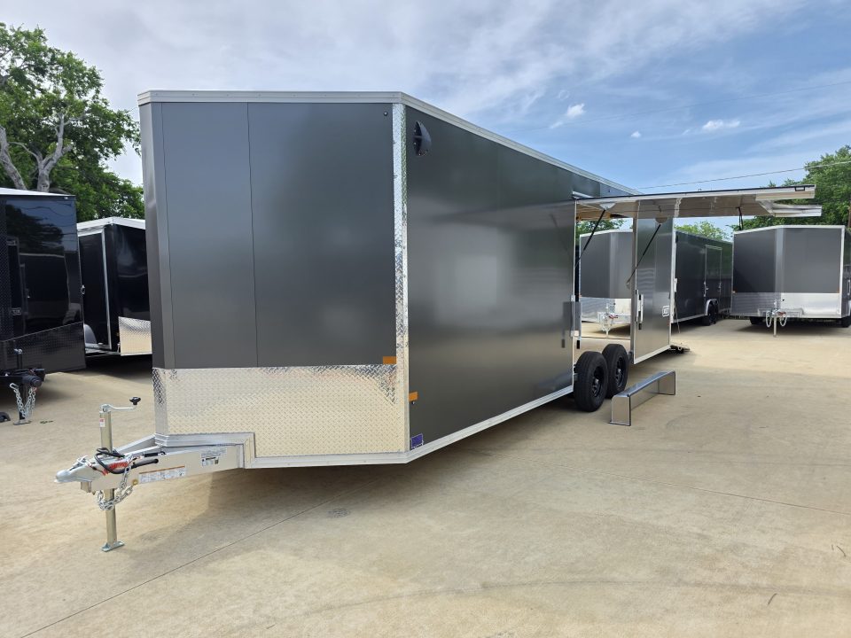New 2026 Alcom Xpress 8.5x24 TA3 Aluminum Screwless Enclosed Car Hauler | 10K | 7' Interior | 4 Year Nationwide Warranty | Dexter Axles | 1094