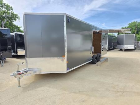 New 2026 Alcom Xpress 8.5x24 TA3 Aluminum Screwless Enclosed Car Hauler | 10K | 7' Interior | 4 Year Nationwide Warranty | Dexter Axles | 1094