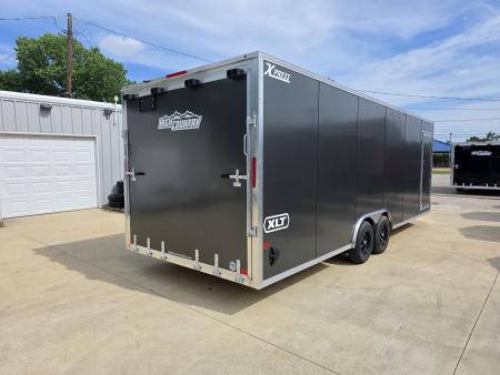New 2026 Alcom Xpress 8.5x24 TA3 Aluminum Screwless Enclosed Car Hauler | 10K | 7' Interior | 4 Year Nationwide Warranty | Dexter Axles | 1094