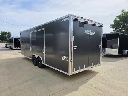 New 2026 Alcom Xpress 8.5x24 TA3 Aluminum Screwless Enclosed Car Hauler | 10K | 7' Interior | 4 Year Nationwide Warranty | Dexter Axles | 1094