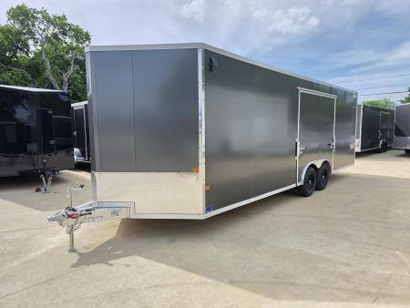 New 2026 Alcom Xpress 8.5x24 TA3 Aluminum Screwless Enclosed Car Hauler | 10K | 7' Interior | 4 Year Nationwide Warranty | Dexter Axles | 1094