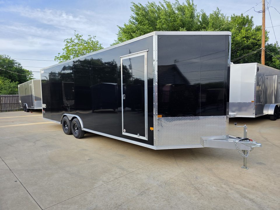 New 2026 Alcom Xpress 8.5x24 TA3 Aluminum Screwless Enclosed Car Hauler | 10K | 7' Interior | 4 Year Nationwide Warranty | Dexter Axles | 1095