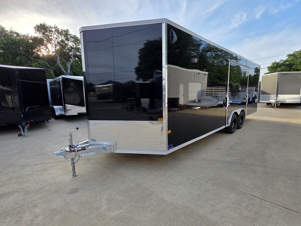 New 2026 Alcom Xpress 8.5x24 TA3 Aluminum Screwless Enclosed Car Hauler | 10K | 7' Interior | 4 Year Nationwide Warranty | Dexter Axles | 1095
