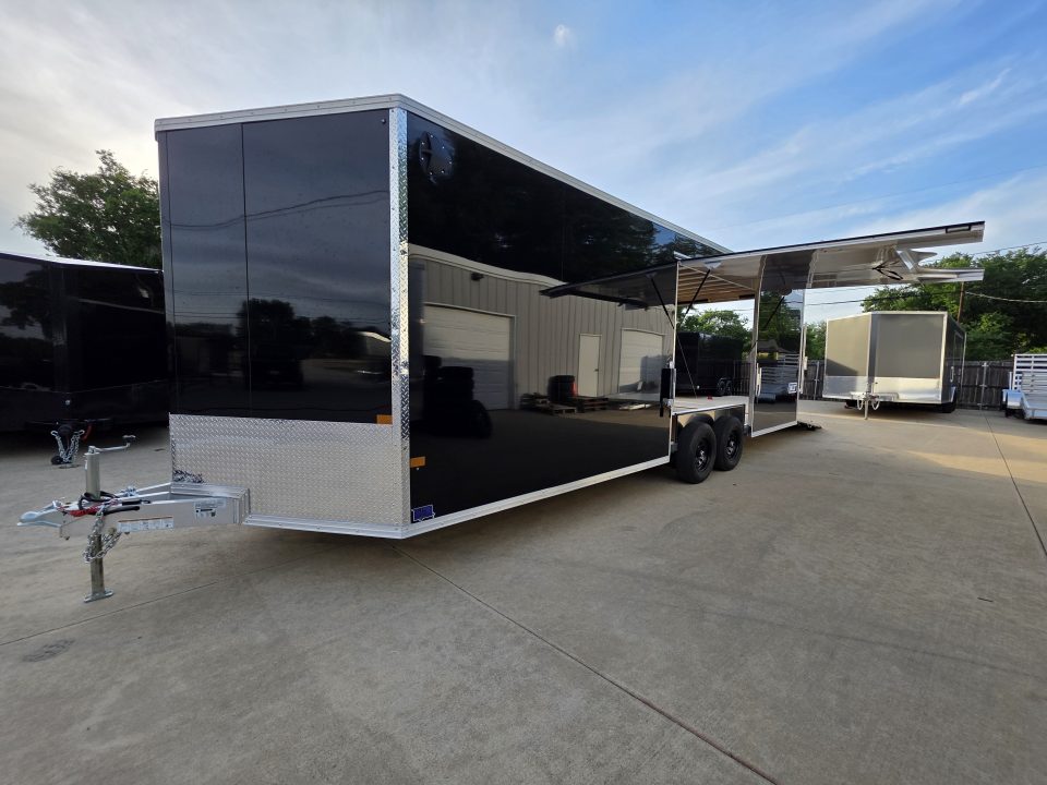 New 2026 Alcom Xpress 8.5x24 TA3 Aluminum Screwless Enclosed Car Hauler | 10K | 7' Interior | 4 Year Nationwide Warranty | Dexter Axles | 1095