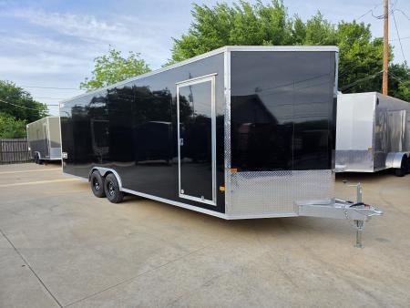 New 2026 Alcom Xpress 8.5x24 TA3 Aluminum Screwless Enclosed Car Hauler | 10K | 7' Interior | 4 Year Nationwide Warranty | Dexter Axles | 1095