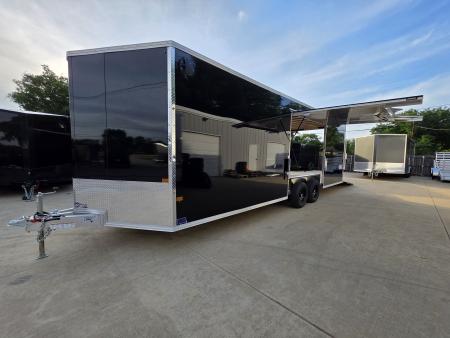 New 2026 Alcom Xpress 8.5x24 TA3 Aluminum Screwless Enclosed Car Hauler | 10K | 7' Interior | 4 Year Nationwide Warranty | Dexter Axles | 1095