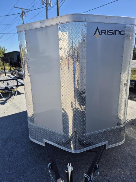New 2025 Arising 5X8 SA ENCLOSED SILVER Cargo / Enclosed Trailer
