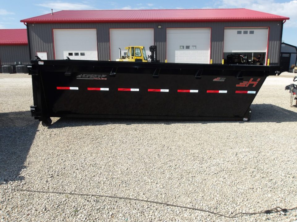 New 2026 Horizon Trailers LLC 83x16 EDZ 16' x 83" X 4' (BED RAIL 60") ROLL OFF DUMPSTER Dump Bin