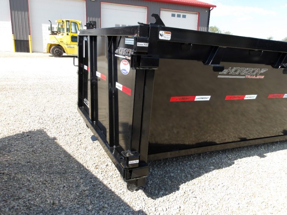 New 2026 Horizon Trailers LLC 83x16 EDZ 16' x 83" X 4' (BED RAIL 60") ROLL OFF DUMPSTER Dump Bin