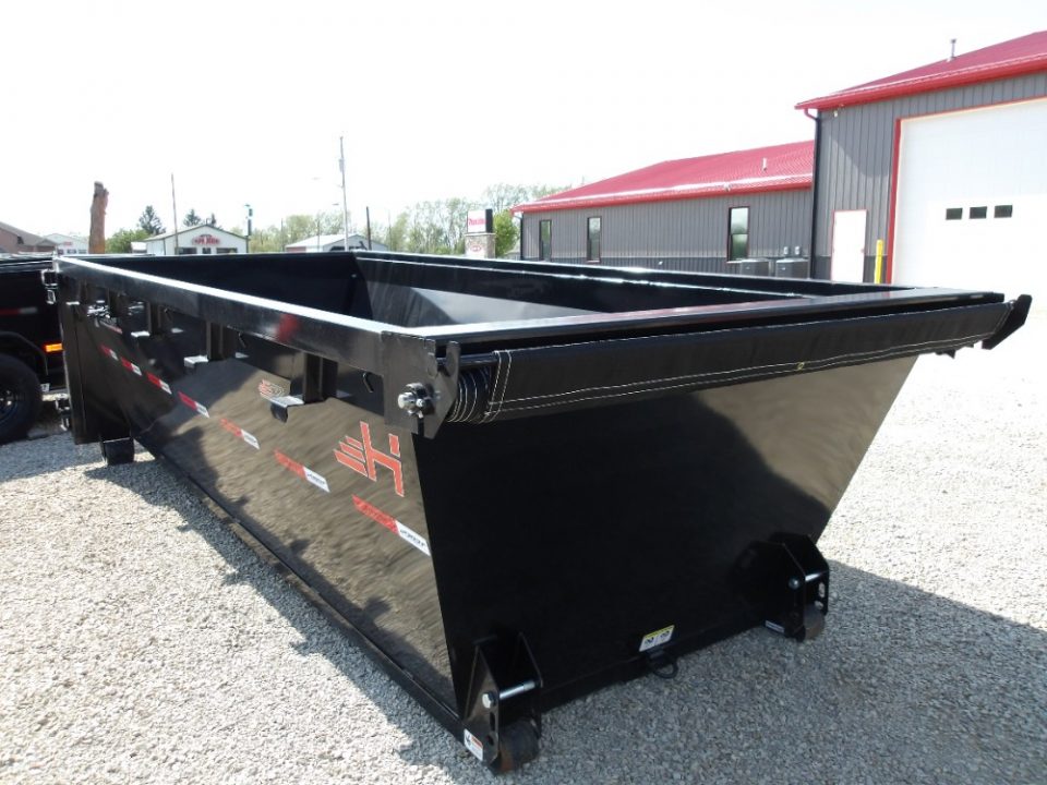 New 2026 Horizon Trailers LLC 83x16 EDZ 16' x 83" X 4' (BED RAIL 60") ROLL OFF DUMPSTER Dump Bin
