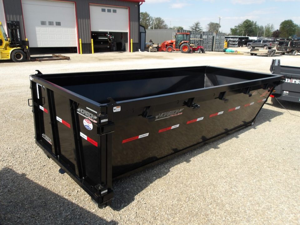 New 2026 Horizon Trailers LLC 83x16 EDZ 16' x 83" X 4' (BED RAIL 60") ROLL OFF DUMPSTER Dump Bin
