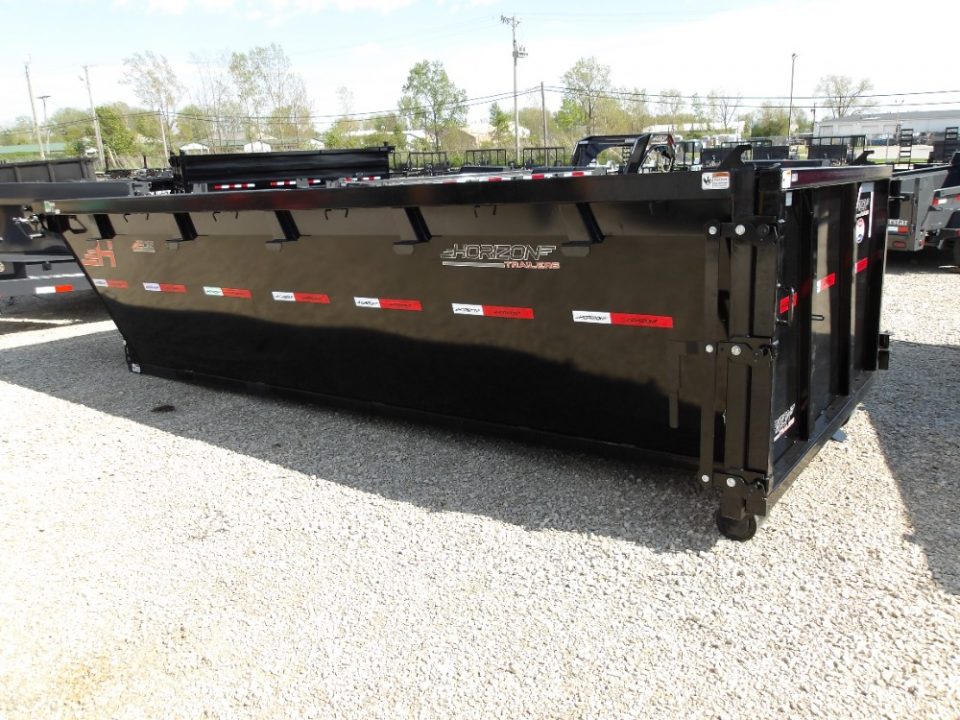 New 2026 Horizon Trailers LLC 83x16 EDZ 16' x 83" X 4' (BED RAIL 60") ROLL OFF DUMPSTER Dump Bin