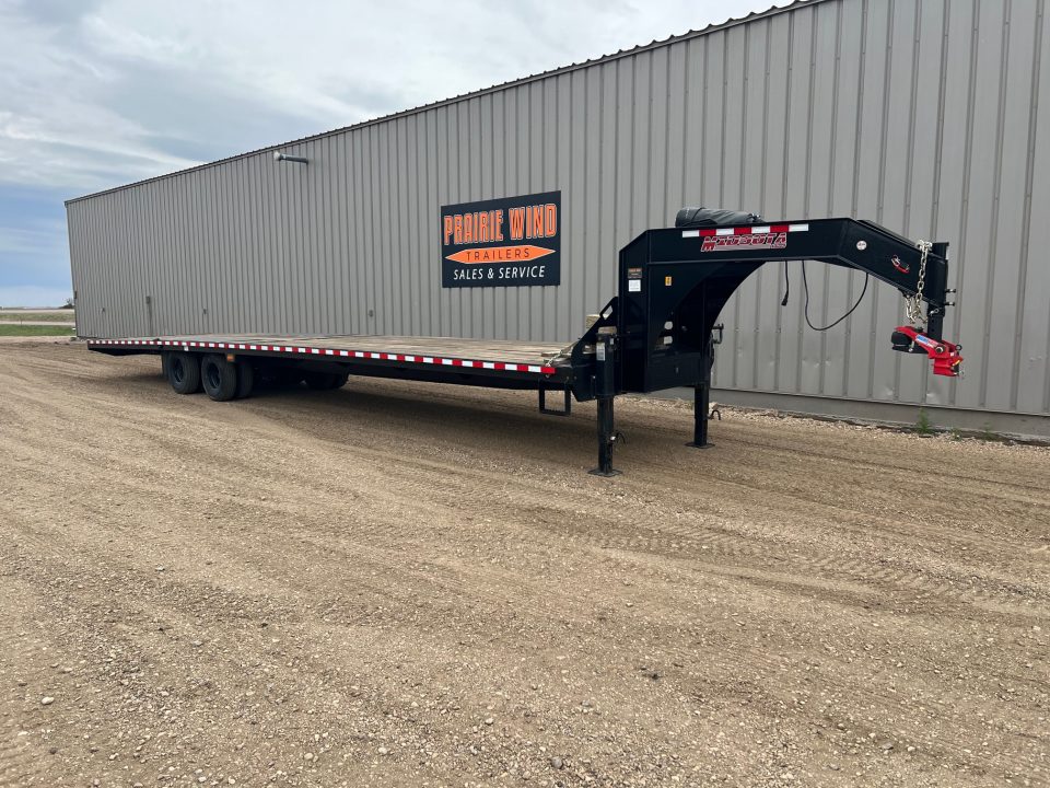 Used 2024 Midsota 40' Gooseneck Flatbed Trailer
