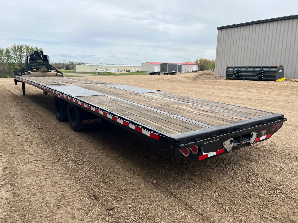 Used 2024 Midsota 40' Gooseneck Flatbed Trailer