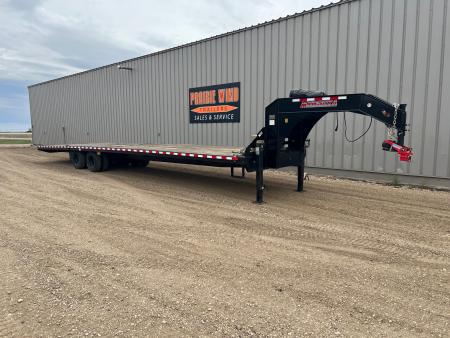 Used 2024 Midsota 40' Gooseneck Flatbed Trailer