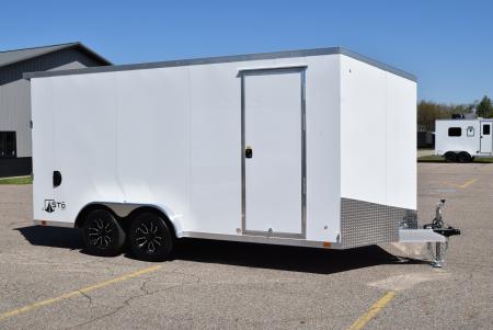 New ATC 7.5x16 STO 400 ALUMINUM CARGO TRAILER w/ BLACK TRIM PACKAGE