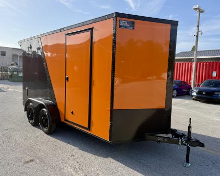 New 2026 Rock Solid Cargo 7x14 7K Rear Ramp Door Cargo / Enclosed Trailer