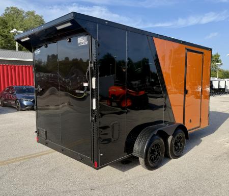 New 2026 Rock Solid Cargo 7x14 7K Rear Ramp Door Cargo / Enclosed Trailer