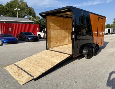 New 2026 Rock Solid Cargo 7x14 7K Rear Ramp Door Cargo / Enclosed Trailer