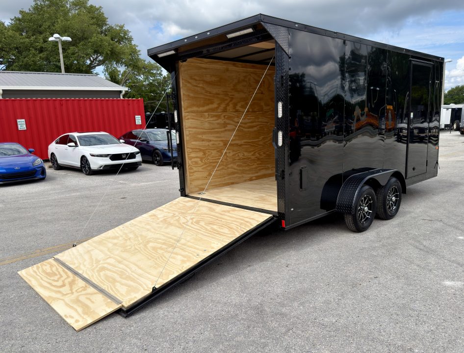 New 2026 Rock Solid Cargo 7x16 7K Rear Ramp Door Cargo / Enclosed Trailer
