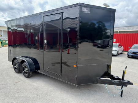 New 2026 Rock Solid Cargo 7x16 7K Rear Ramp Door Cargo / Enclosed Trailer