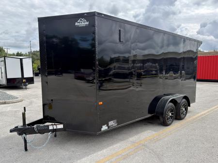 New 2026 Rock Solid Cargo 7x16 7K Rear Ramp Door Cargo / Enclosed Trailer