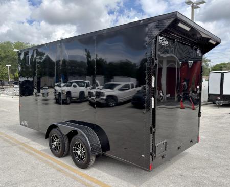 New 2026 Rock Solid Cargo 7x16 7K Rear Ramp Door Cargo / Enclosed Trailer