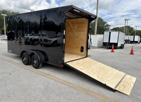 New 2026 Rock Solid Cargo 7x16 7K Rear Ramp Door Cargo / Enclosed Trailer