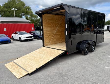 New 2026 Rock Solid Cargo 7x16 7K Rear Ramp Door Cargo / Enclosed Trailer
