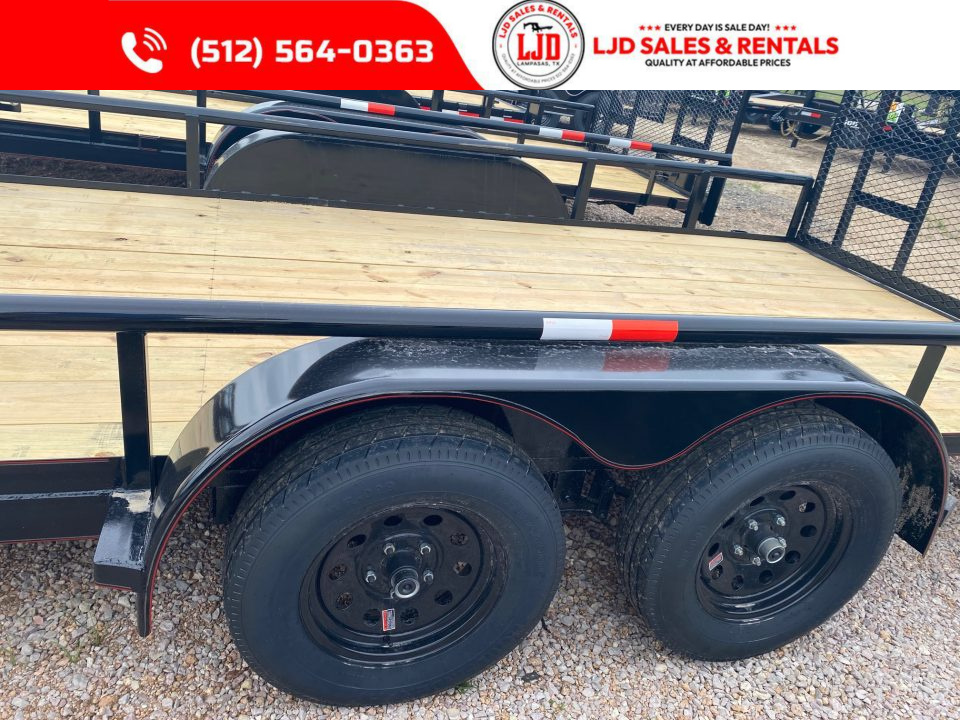 New 2026 Triple R - 83" x 18' - 4' Gate Utility Trailer