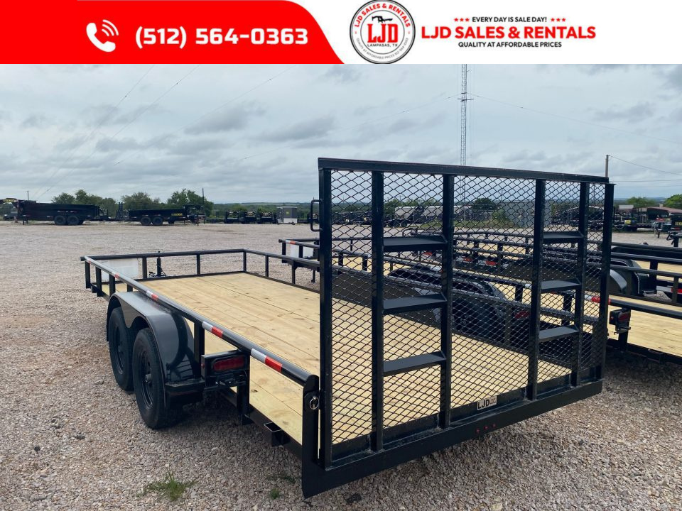 New 2026 Triple R - 83" x 18' - 4' Gate Utility Trailer