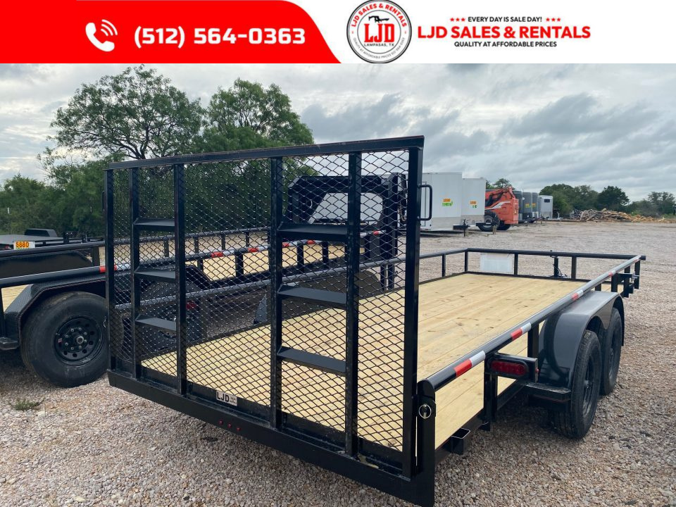 New 2026 Triple R - 83" x 18' - 4' Gate Utility Trailer