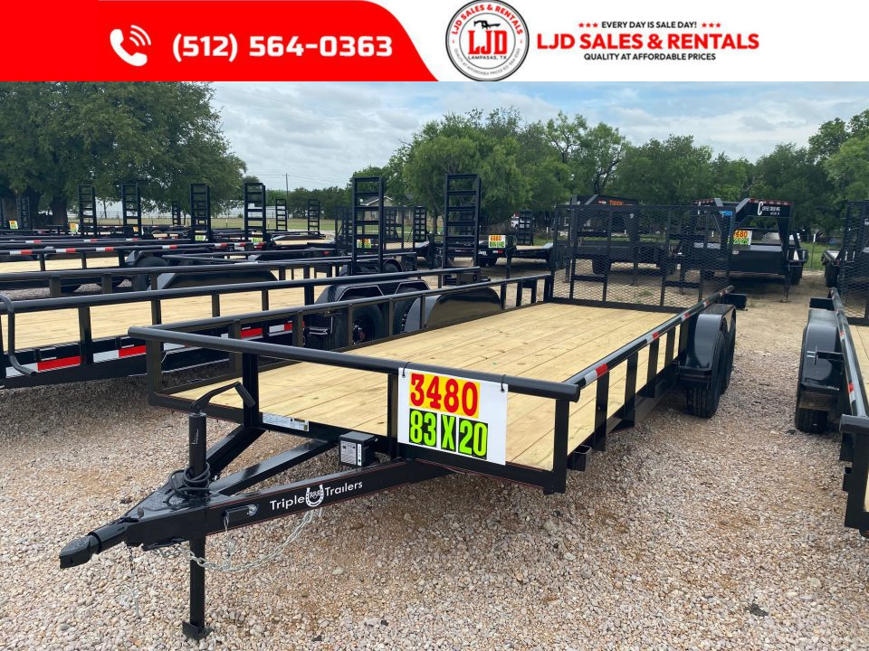 New 2026 Triple R UTILITY TRAILER 83X20 Utility Trailer