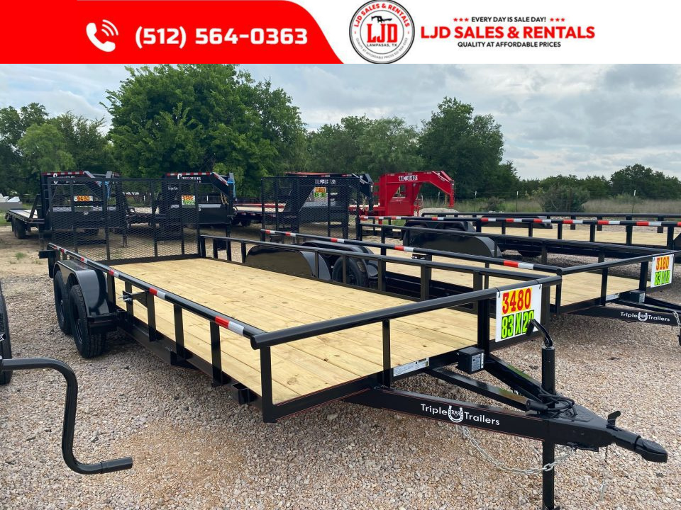 New 2026 Triple R UTILITY TRAILER 83X20 Utility Trailer