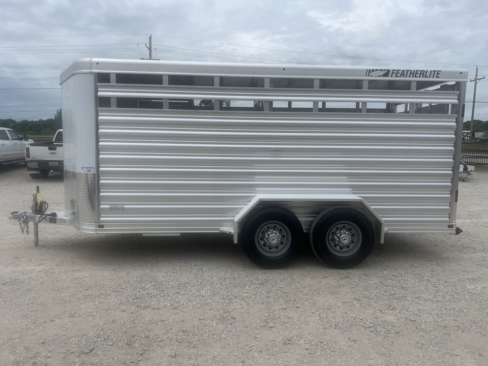 New 2026 Featherlite 16' stock trailer