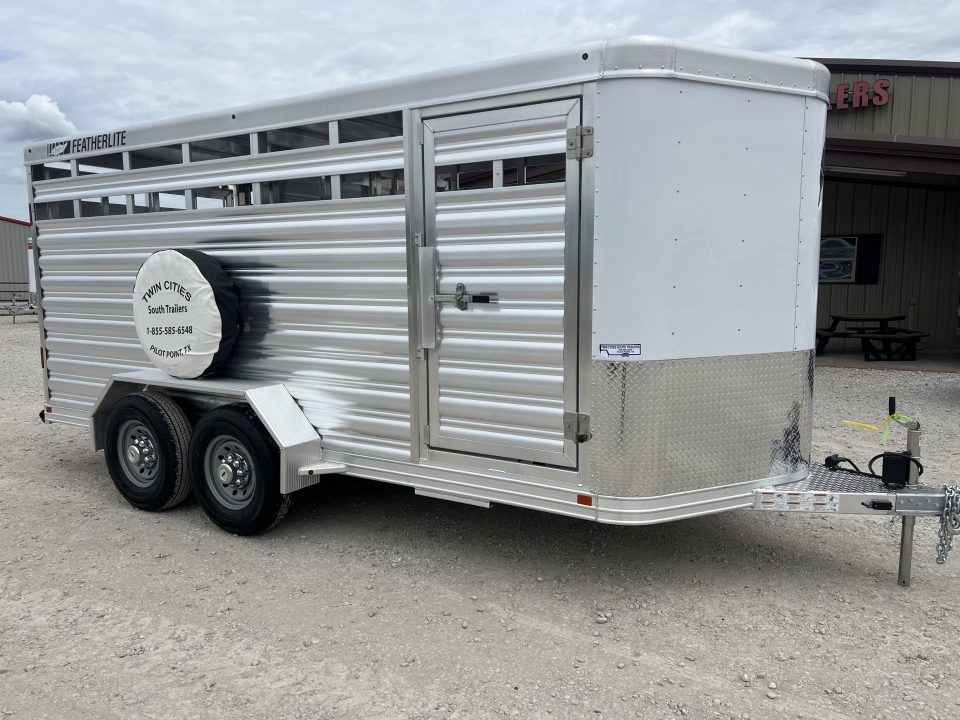 New 2026 Featherlite 16' stock trailer
