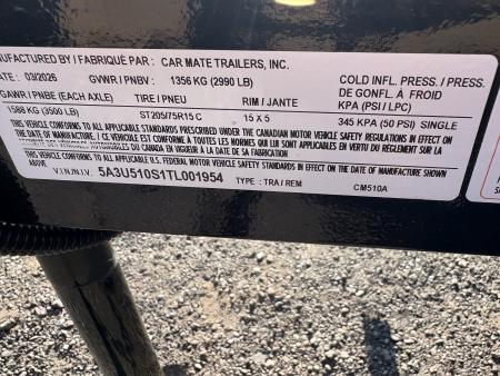 New 2026 CAR MATE TRAILERS 5x10 Utility Trailer