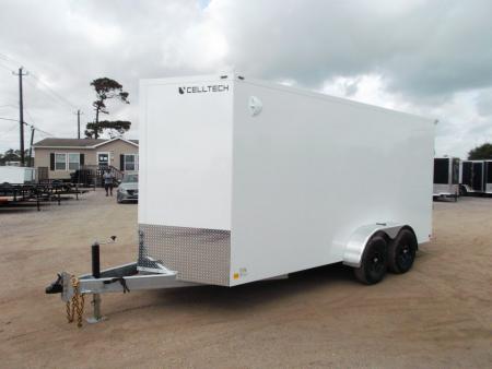 New 2026 Cell-Tech Trailers 7x16 Cargo Trailer / Construction Trailer / Industrial Trailer / 7ft Interior / 5200# Axles / Ramp / Screwless Exterior / E-Track / HEAVY DUTY Cell Tech Walls and Floor