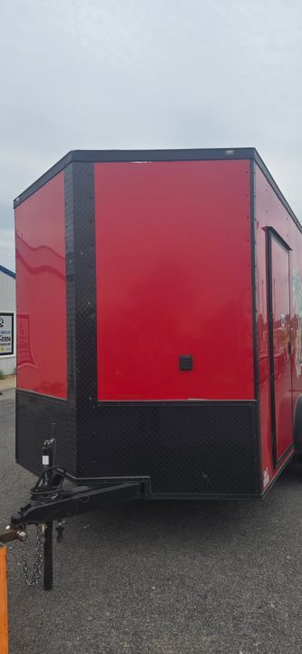 Used REPO 2024 Steel Pines Cargo 7x12 Enclosed Trailer