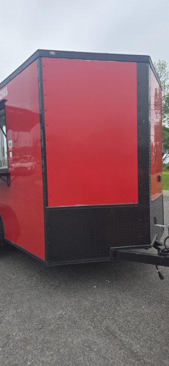 Used REPO 2024 Steel Pines Cargo 7x12 Enclosed Trailer