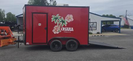 Used REPO 2024 Steel Pines Cargo 7x12 Enclosed Trailer