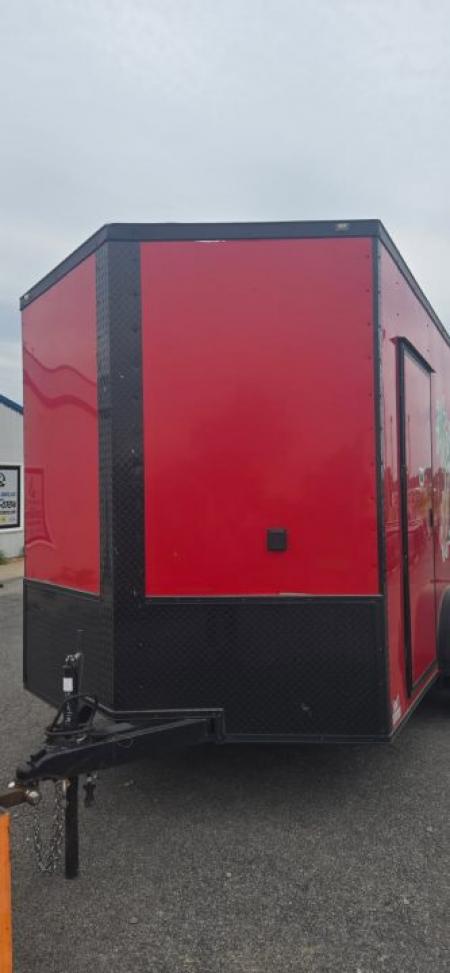 Used REPO 2024 Steel Pines Cargo 7x12 Enclosed Trailer