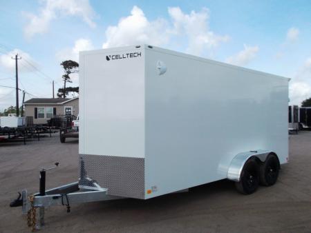 New 2026 Cell-Tech Trailers 7x16 Cargo Trailer / Enclosed Trailer / Industrial Trailer / 7ft Interior / 5200# Axles / Barn Doors / Screwless Exterior / E-Track / HEAVY DUTY Cell Tech Walls and Floor