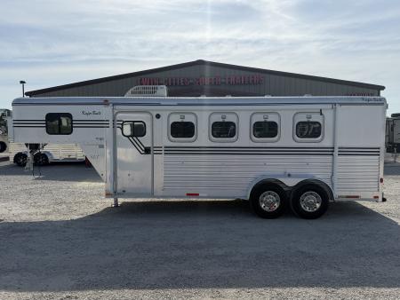 Used 1997 Kiefer 3 Horse Weekender Gooseneck Horse Trailer