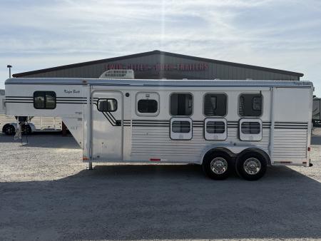 Used 1997 Kiefer 3 Horse Weekender Gooseneck Horse Trailer