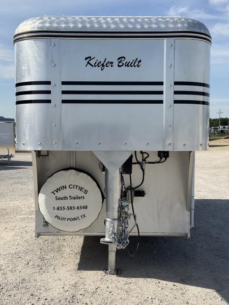 Used 1997 Kiefer 3 Horse Weekender Gooseneck Horse Trailer